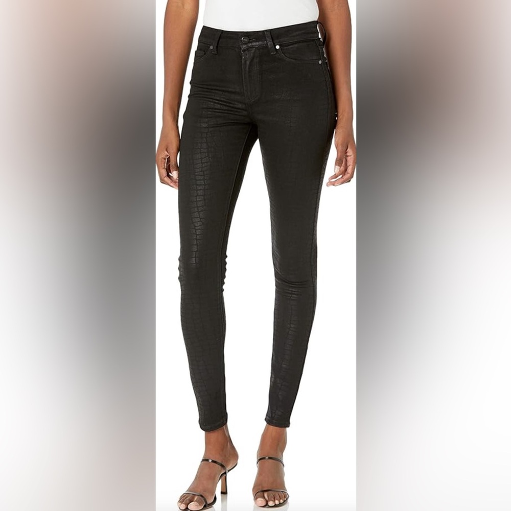 Paige Hoxton Coated High-Waisted Jeans